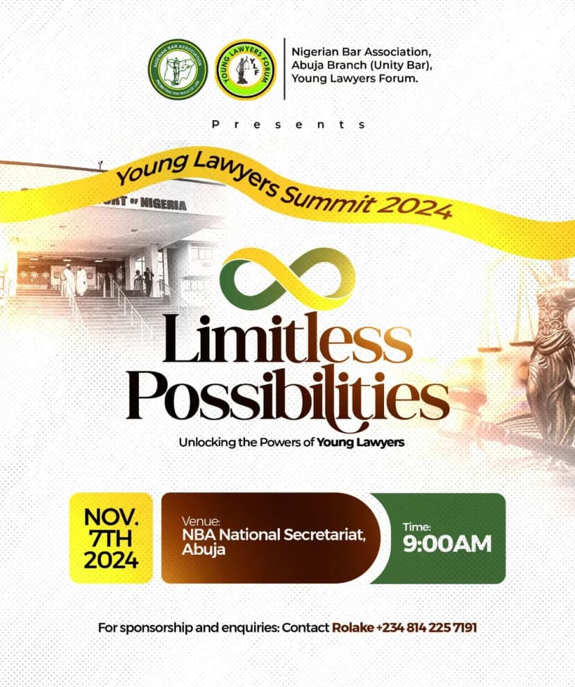 Unlocking the Future: The Nigerian Bar Association (Unity Bar) Young Lawyers Forum Summit